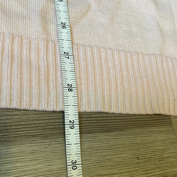 Isaac Mizrahi Drop Shoulder Sweater Contrast Piping Soft Lt pink Womens 1X NWOT - Picture 4 of 9